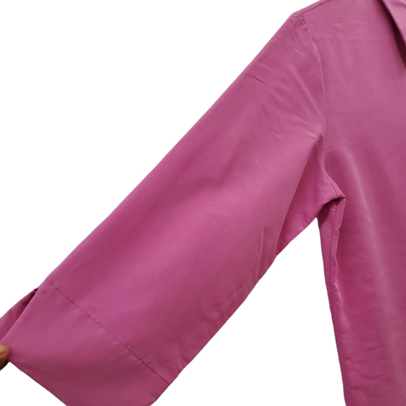 Liz Claiborne Button Down Pointed Collar Blouse - Picture 3 of 7